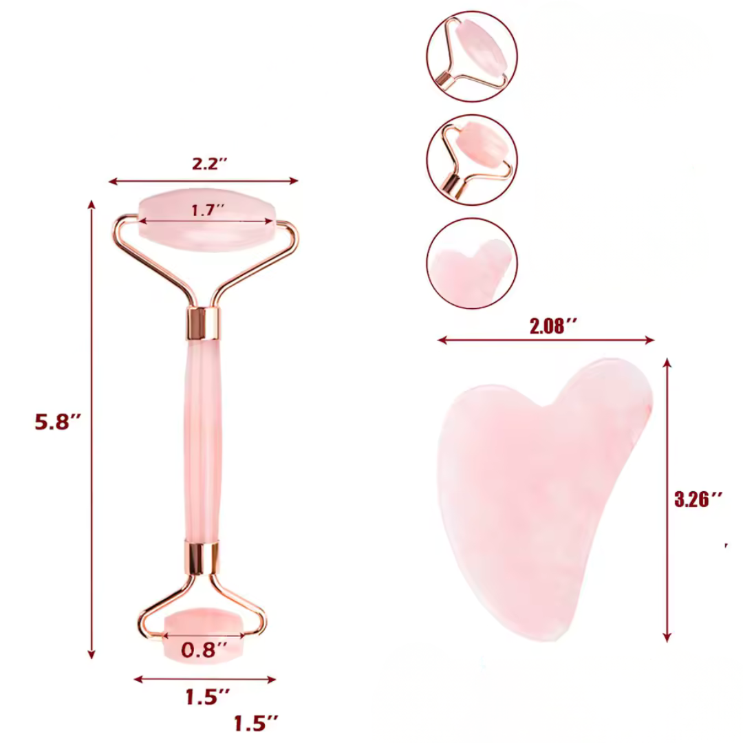 CureDerm — Rodillo de Cuarzo Rosa que activa y potencia en 5 minutos