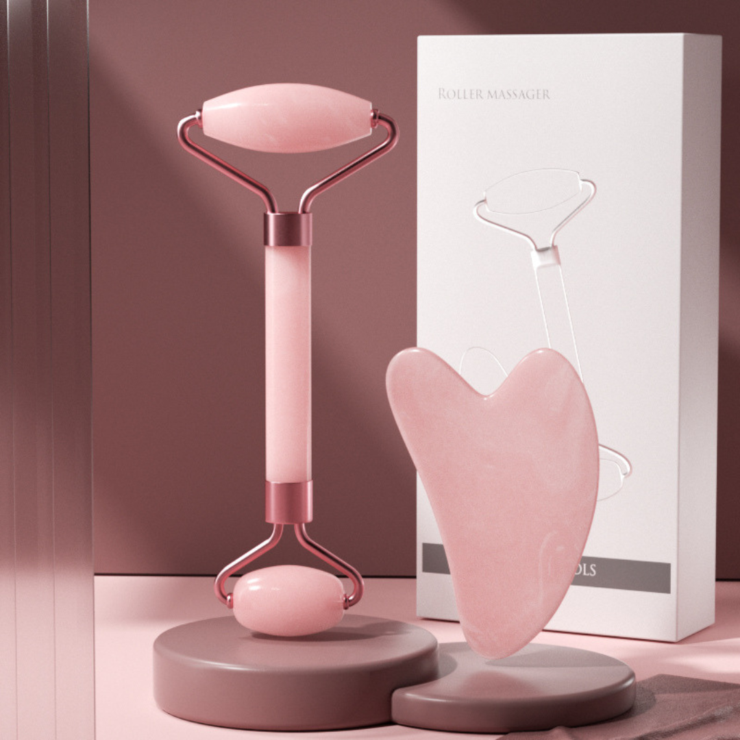 CureDerm — Rodillo de Cuarzo Rosa que activa y potencia en 5 minutos