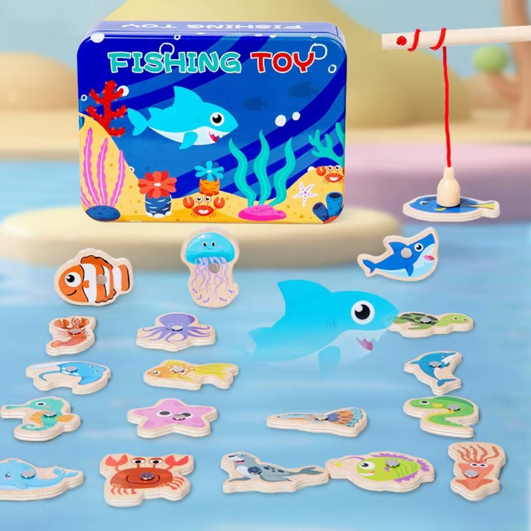 Juego de Pesca Magnético (Madera)
