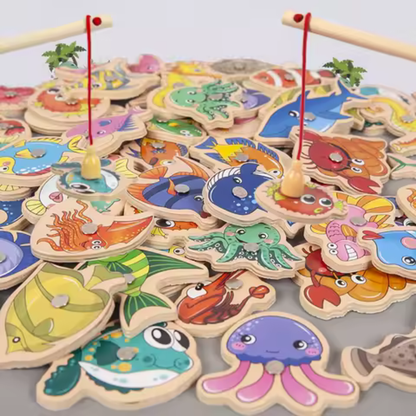 Juego de Pesca Magnético (Madera)