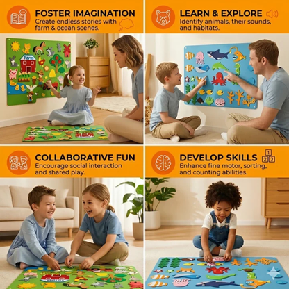 Tablero Interactivo Littlestorieskids: Fomenta el juego independiente desde el primer uso.