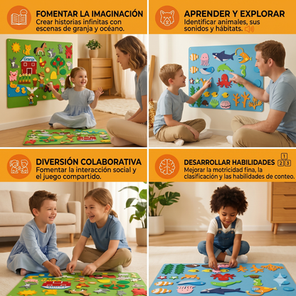Quadro Interativo Littlestorieskids: Promove o jogo independente desde a primeira utilização.